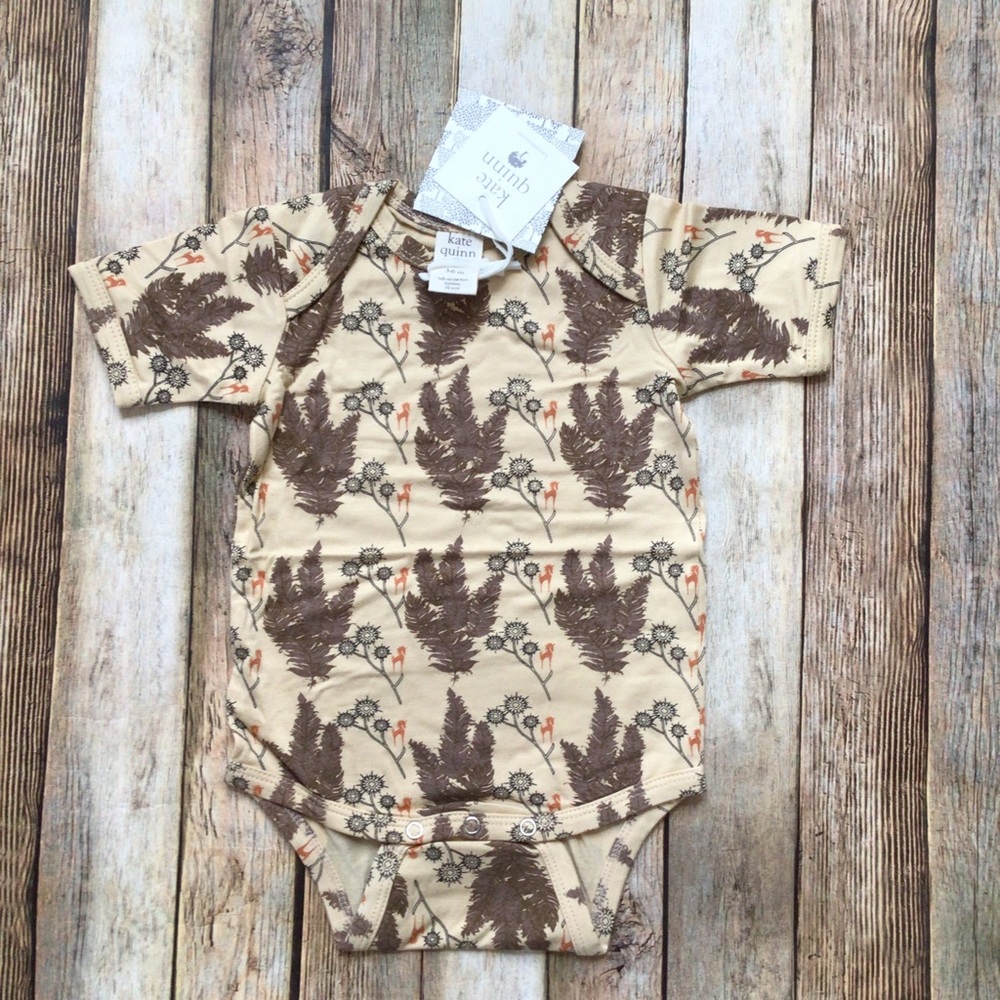 NWT Kate Quinn Bamboo Carmel Unicorn Bodysuit
